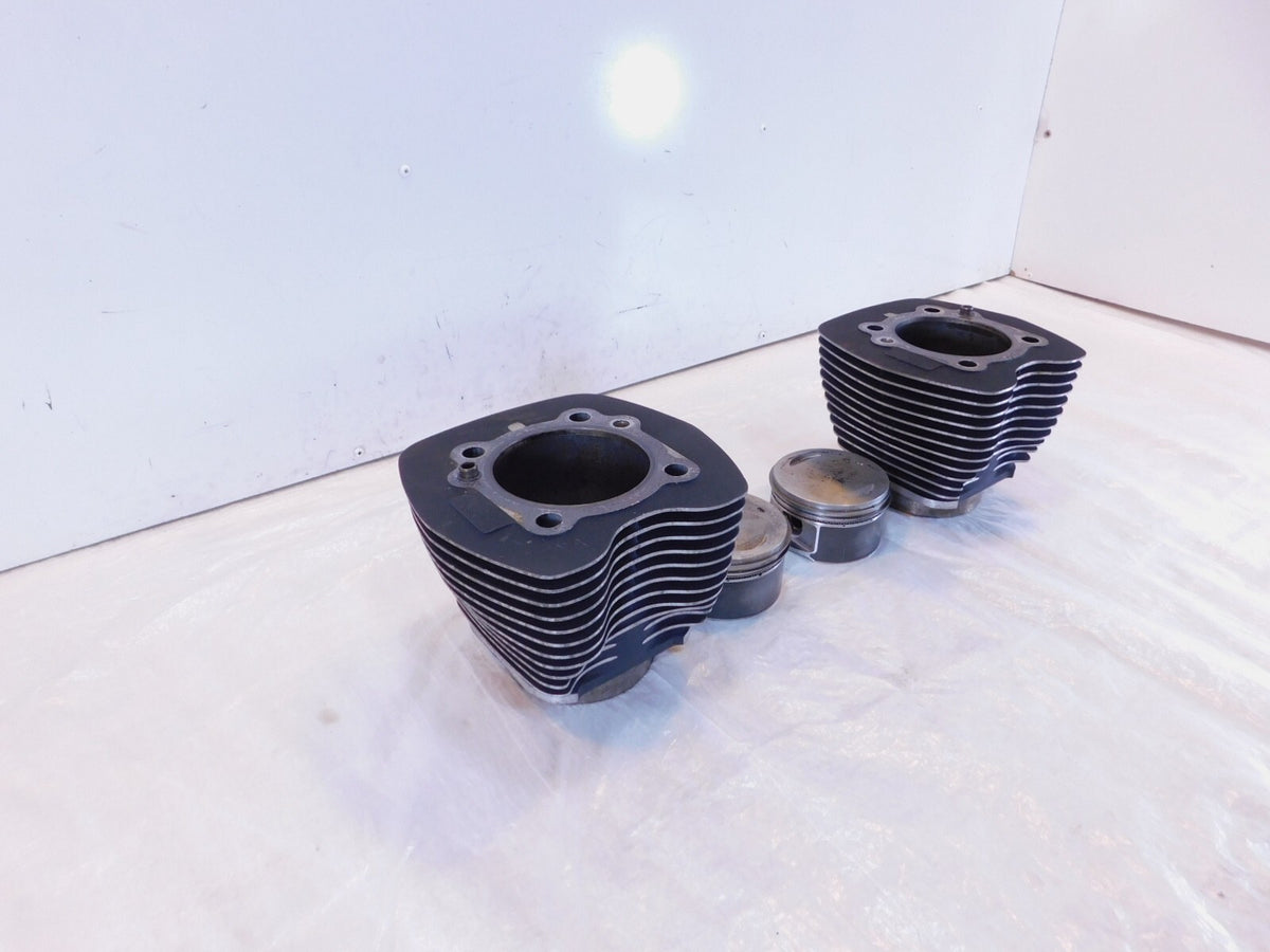 Harley Davidson Twin Cam Touring Dyna & Softail Engine Pistons & Black Cylinders - C3 Cycle