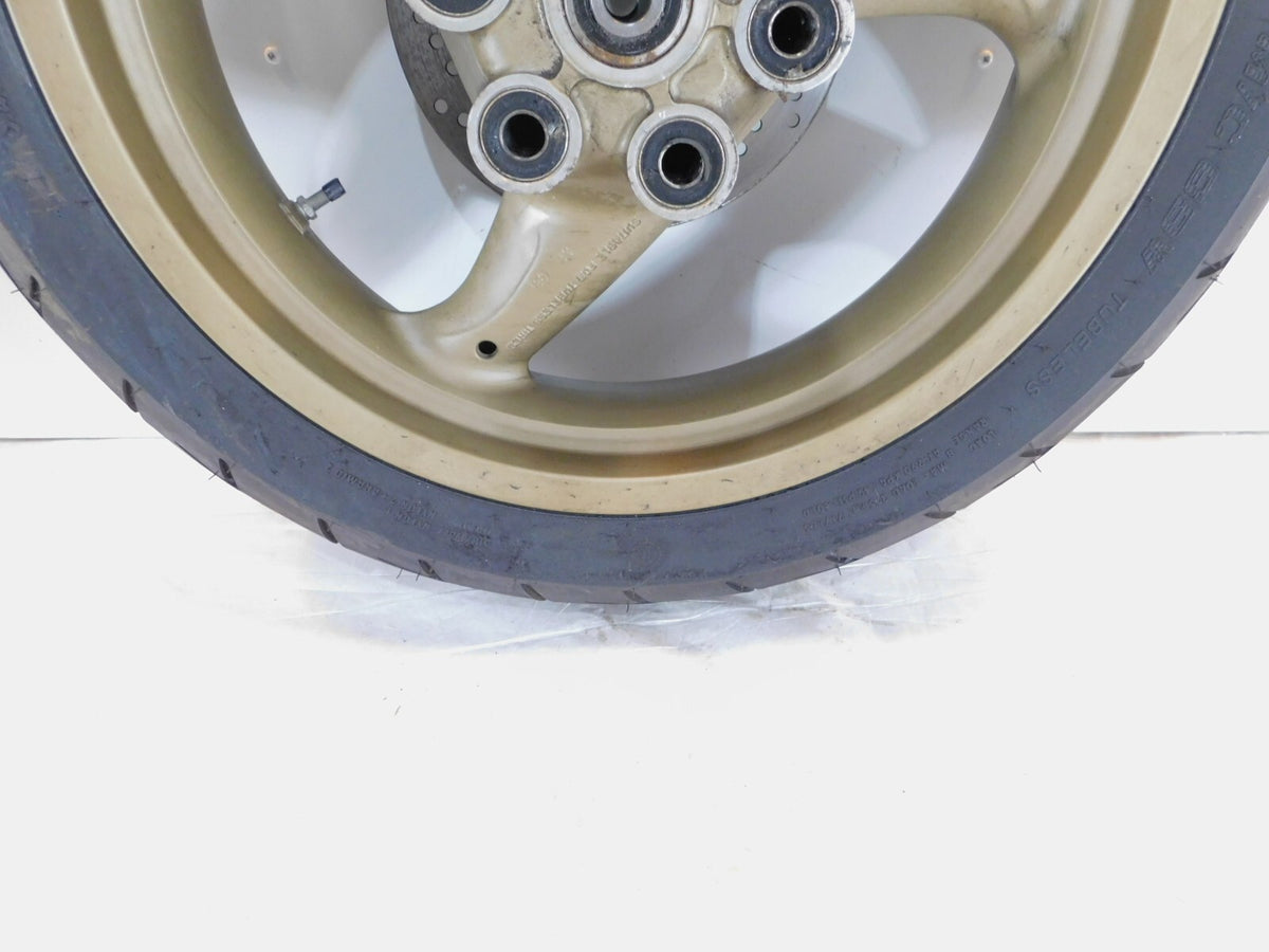 Ducati Monster 400 750 SuperSport 620 Gold Rear Wheel Rim & Tire 17" x 4.5" - C3 Cycle