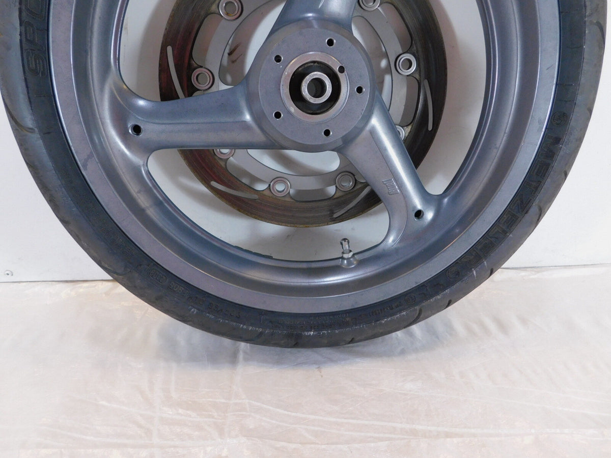2000 Buell M2 Cyclone Cast Front Wheel Rim & Tire w/ Brake Disc Rotor - C3 Cycle
