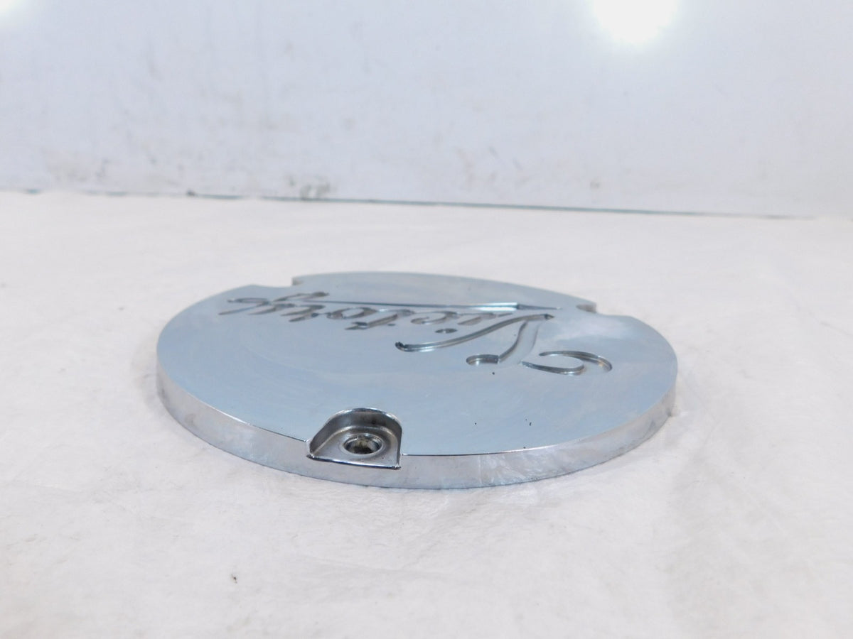 Victory Sport Deluxe Standard V92 Cruiser Chrome Left Engine Clutch Derby Cover - C3 Cycle