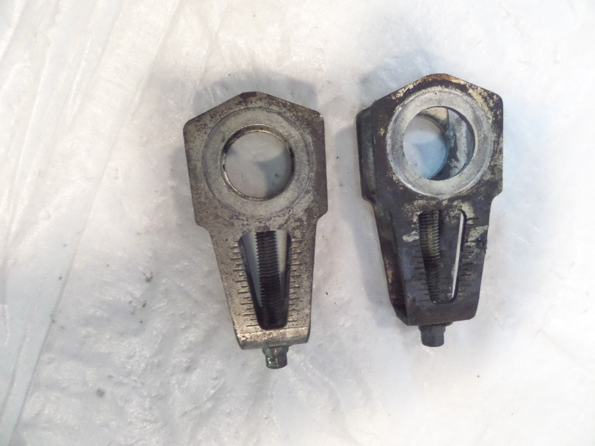 Ducati Scrambler & Monster Swingarm Rear Axle Chain Adjuster Puller Brackets - C3 Cycle