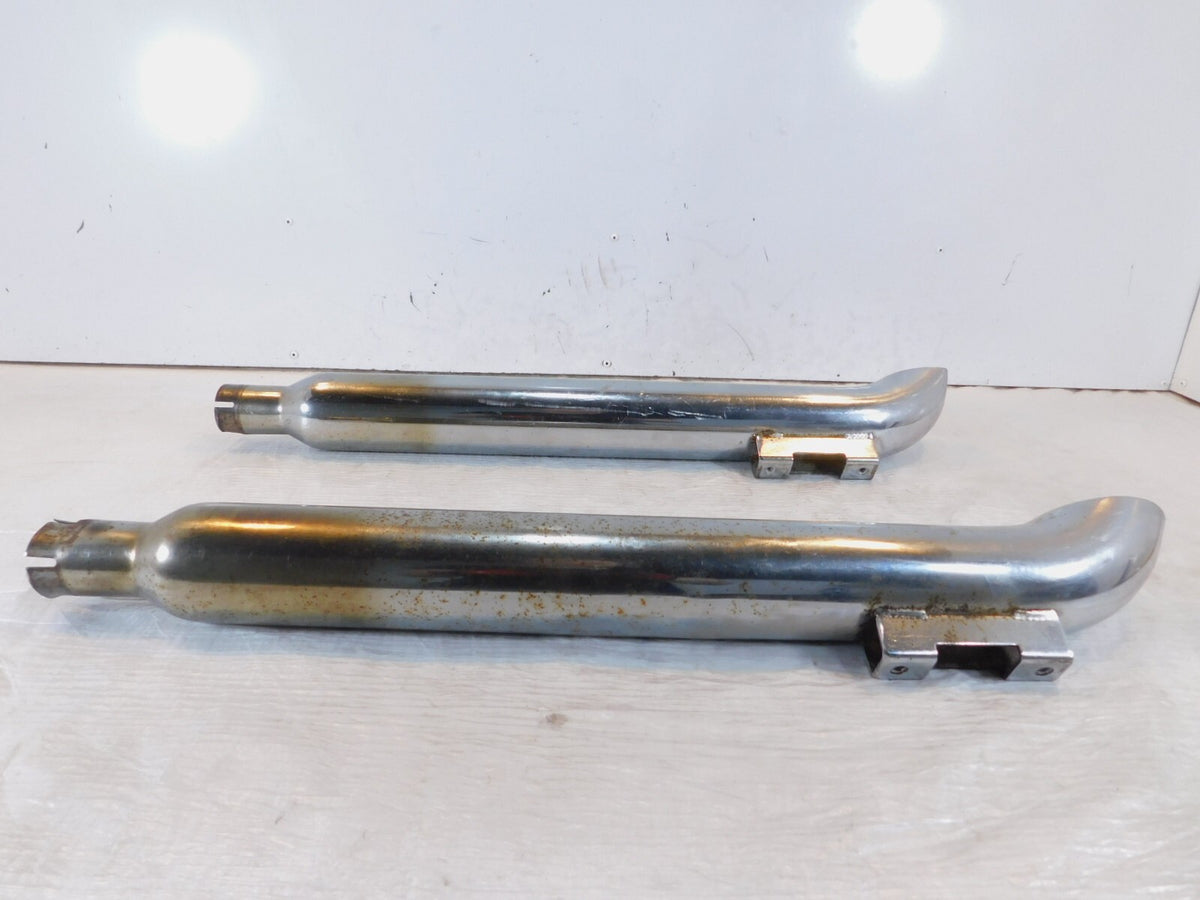 Harley Davidson Road King & Electra Glide Left & Right Exhaust Pipe Mufflers - C3 Cycle