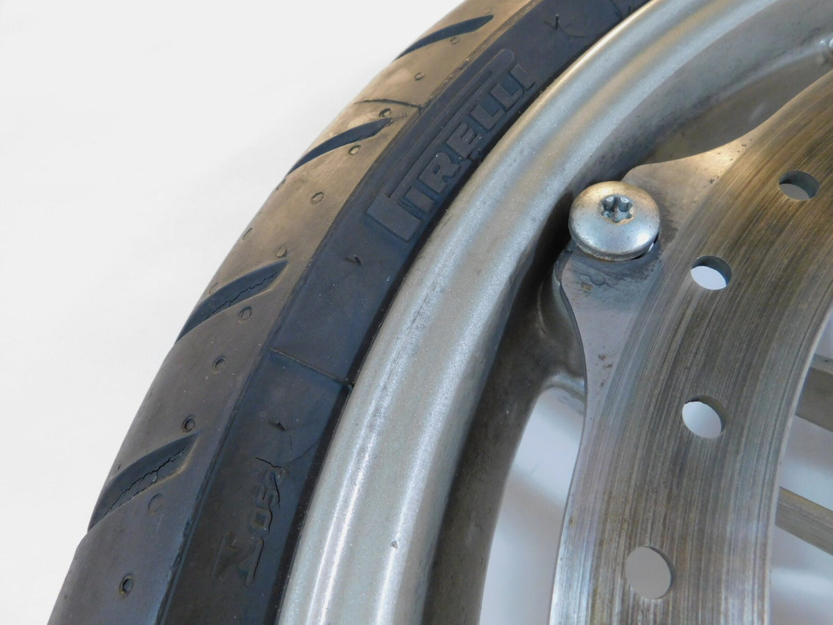 2006-2010 Buell XB XB12 XB12X Ulysses Cast 6 Spoke Front Black Wheel Rim & Tire - C3 Cycle