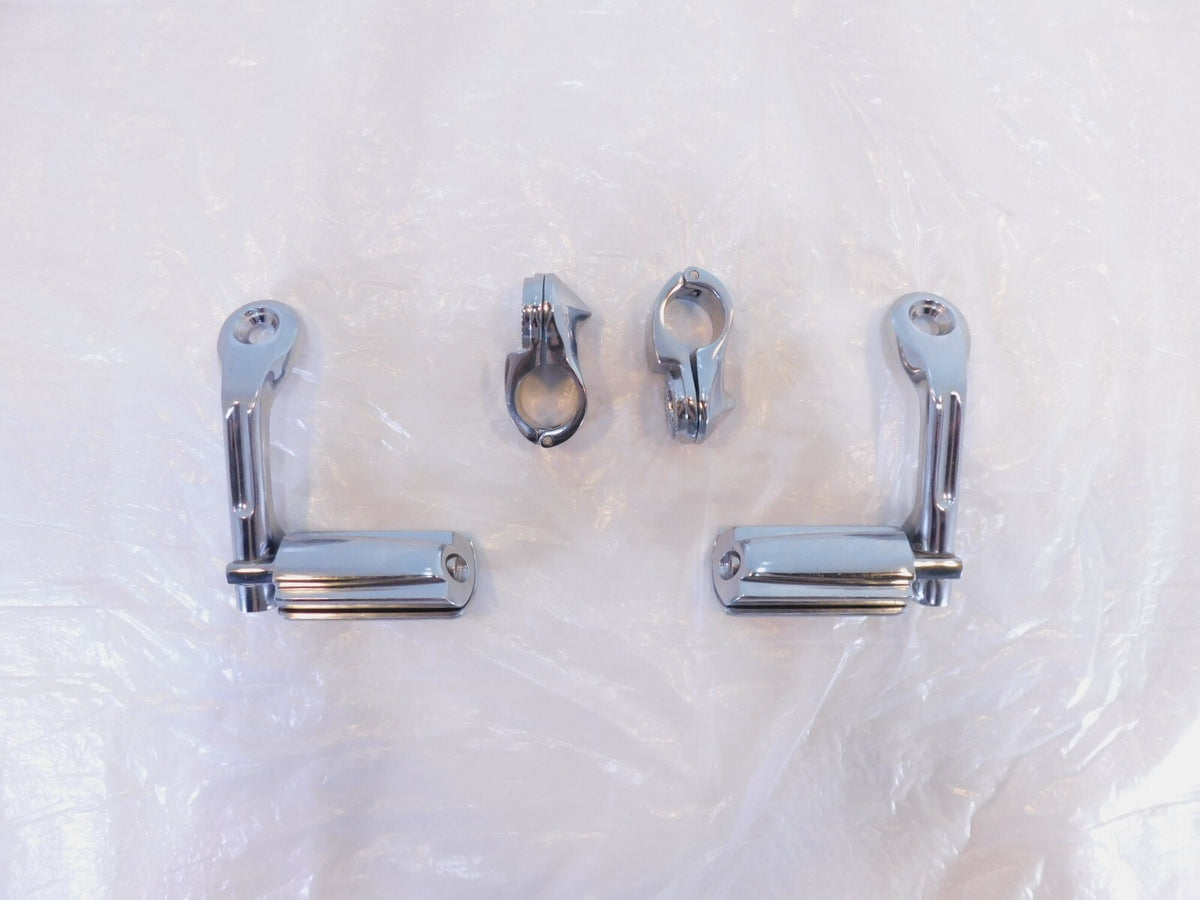 Harley Davidson Electra Glide & Road King Adjustable Highway Footrest Footpegs - C3 Cycle