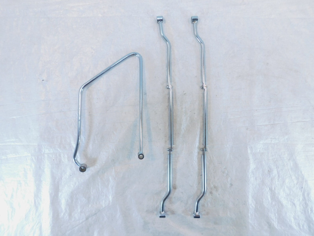 2002 & 2003 Indian Gilroy Scout & Spirit Chrome Saddlebag Guard Mount Brackets - C3 Cycle