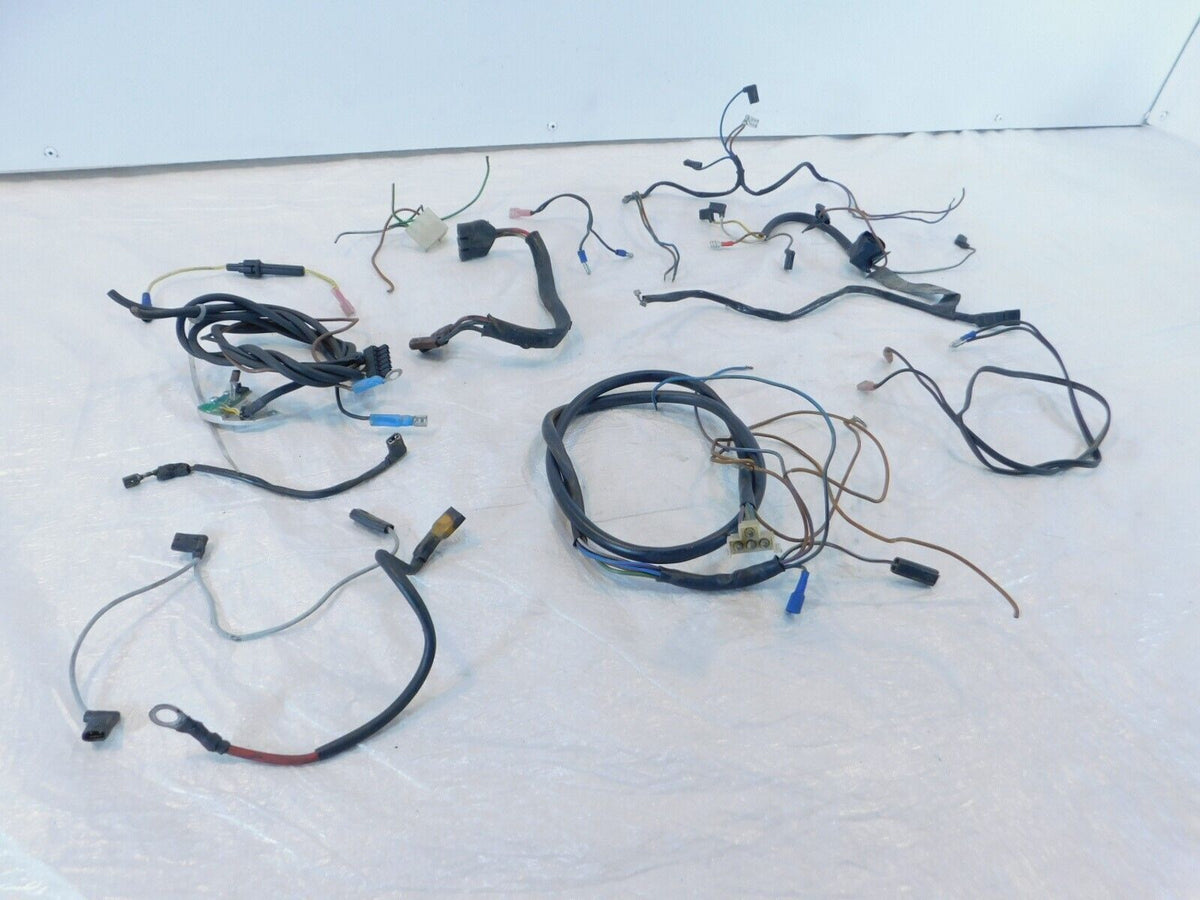 1977 77 BMW Airhead R75 R75/7 Misc Electrical Wiring Wire Plug Sub Harnesses Lot - C3 Cycle