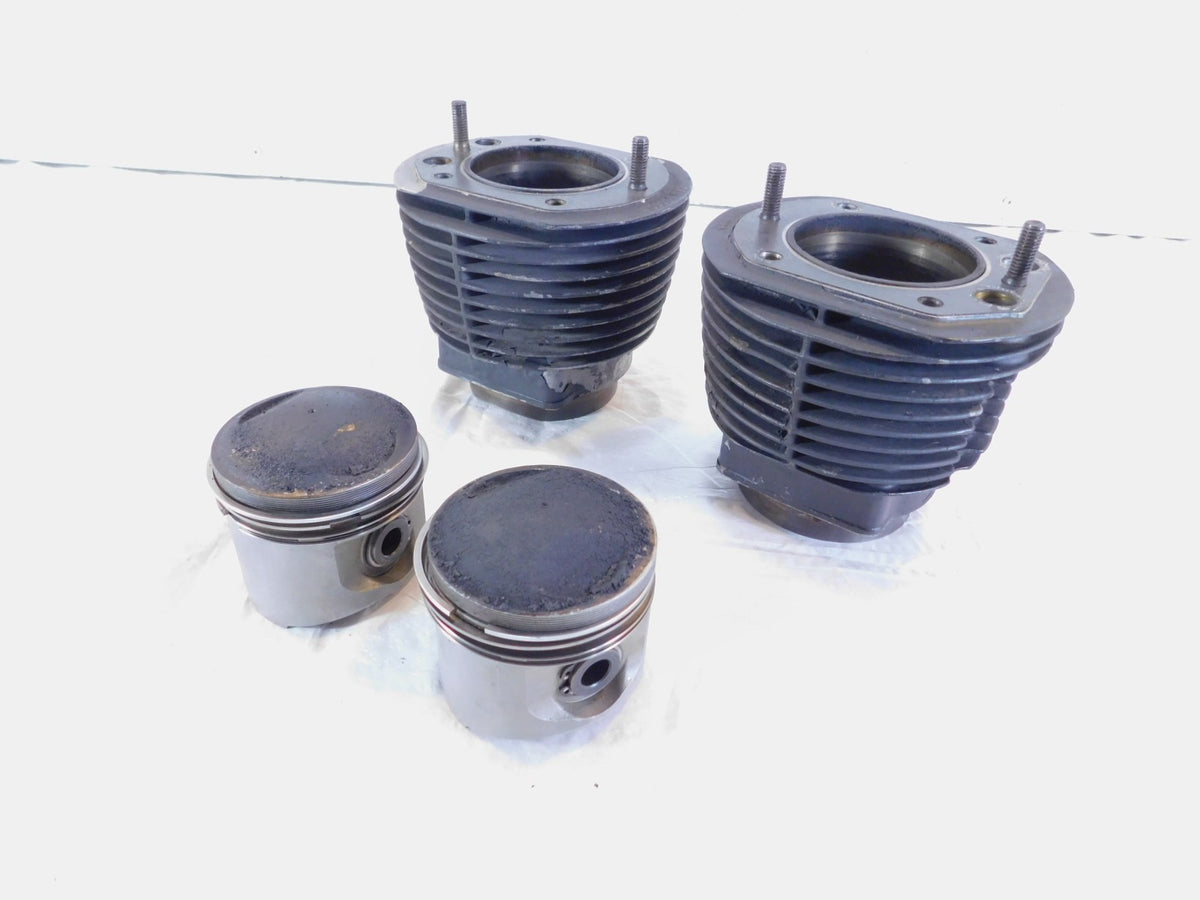 1977 1978 1979 1980 BMW Airhead R80 Engine Motor Cylinder Barrel Jugs w/ Pistons - C3 Cycle