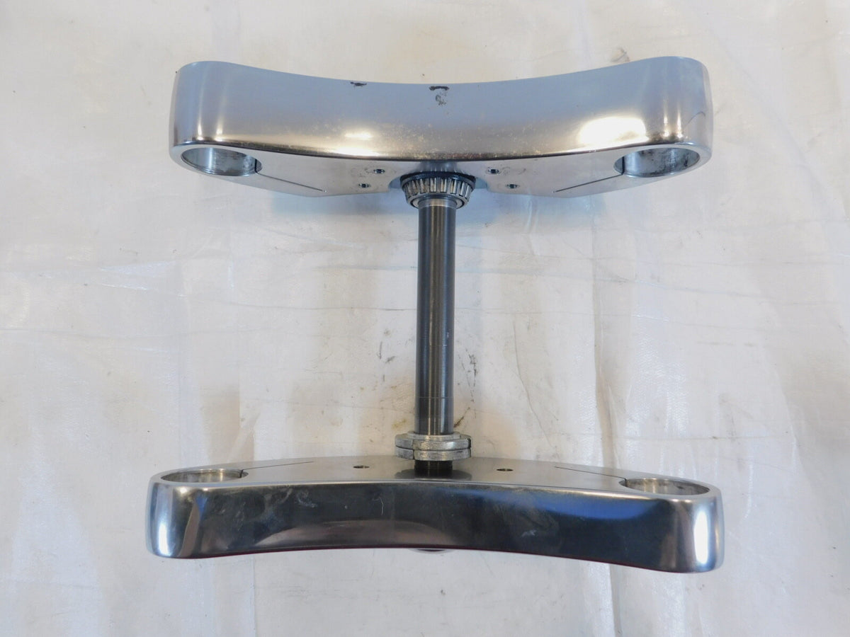 Victory V92 Deluxe & Classic Cruiser Chrome Front Fork Triple Tree Brackets - C3 Cycle