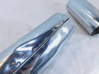 Harley Road King & Electra Glide & Softail Chrome Front Fork Slider Cover Tins - C3 Cycle