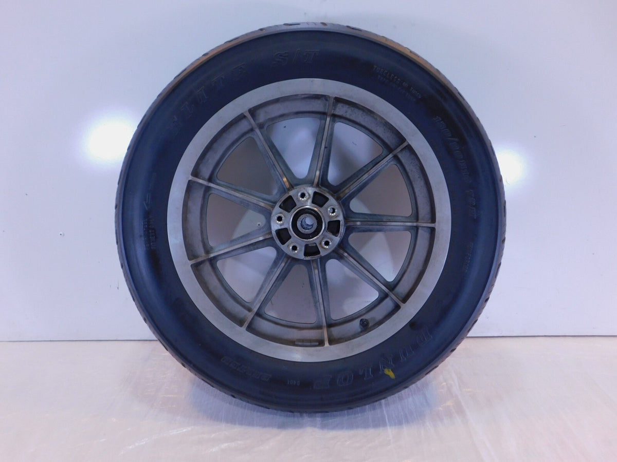 Harley Davidson Dyna Softail Sportster 883 1200 Silver Cast Rear Tire Wheel Rim - C3 Cycle