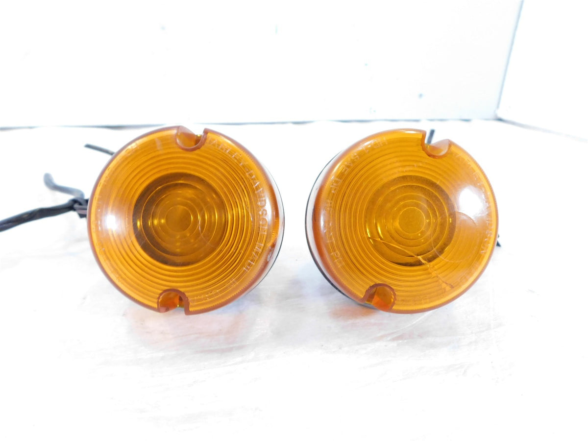 Harley Davidson Sportster Dyna & Softail Chrome Rear Turn Signal Indicators - C3 Cycle