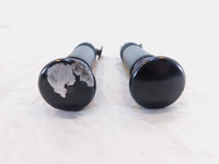 Harley Touring FXR Dyna Sportster & Softail Black Foot Peg Footpeg Footrests - C3 Cycle