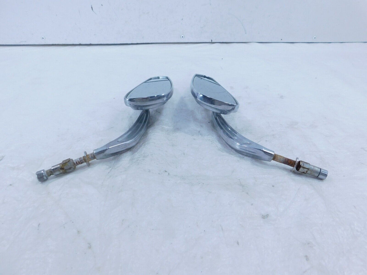 Pair Harley Dyna Sportster Softail FXR Sportster Front Chrome Rear View Mirrors - C3 Cycle