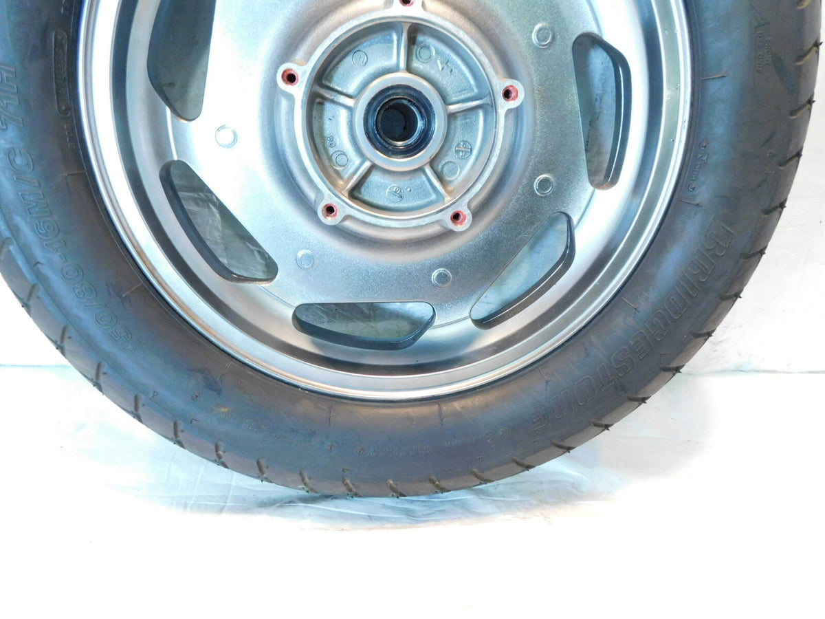 Kawasaki Vulcan VN1600 Nomad 1600 Classic OEM Silver Front Cast Wheel Rim & Tire - C3 Cycle