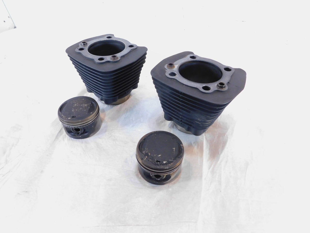 1999-2001 Buell X1 Lightning Black Front & Rear Cylinder Barrel Jugs w/ Pistons - C3 Cycle