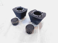 1999-2001 Buell X1 Lightning Black Front & Rear Cylinder Barrel Jugs w/ Pistons - C3 Cycle