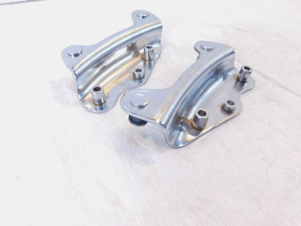 Harley Davidson Road King & Street Glide Chrome Detachable Sissybar Mount Plates - C3 Cycle