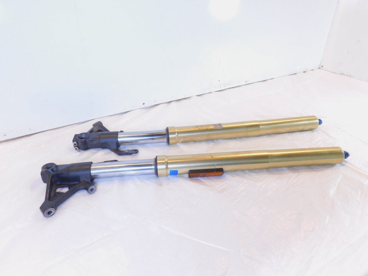 Bent 2007-2012 Triumph Tiger 1050 SE Front Wheel Suspension Fork Shock Leg Tubes - C3 Cycle