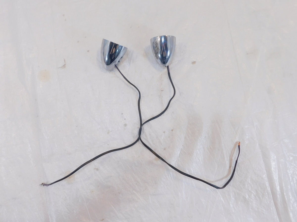 Harley Davidson VRod Sportster Softail Dyna Chrome Rear Turn Signal Indicators - C3 Cycle