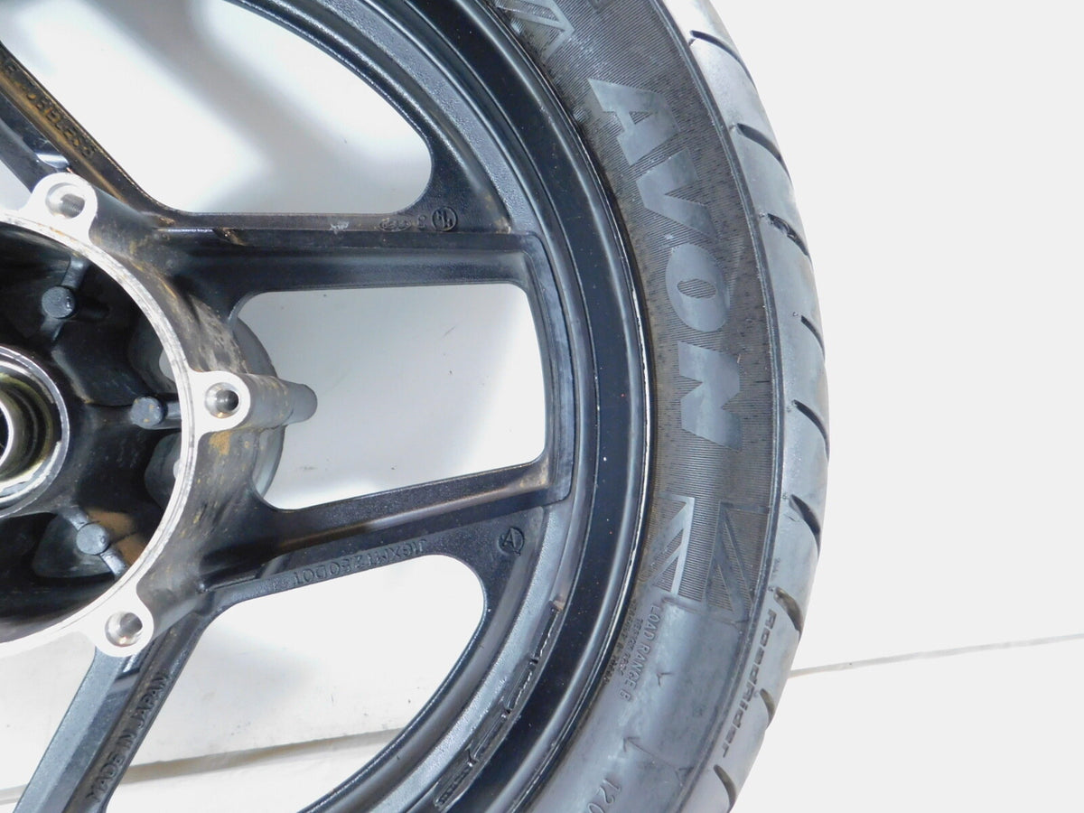 1986 & 1987 Kawasaki Ninja 1000 1000R ZX1000 GPZ Black Front Wheel Rim & Tire - C3 Cycle
