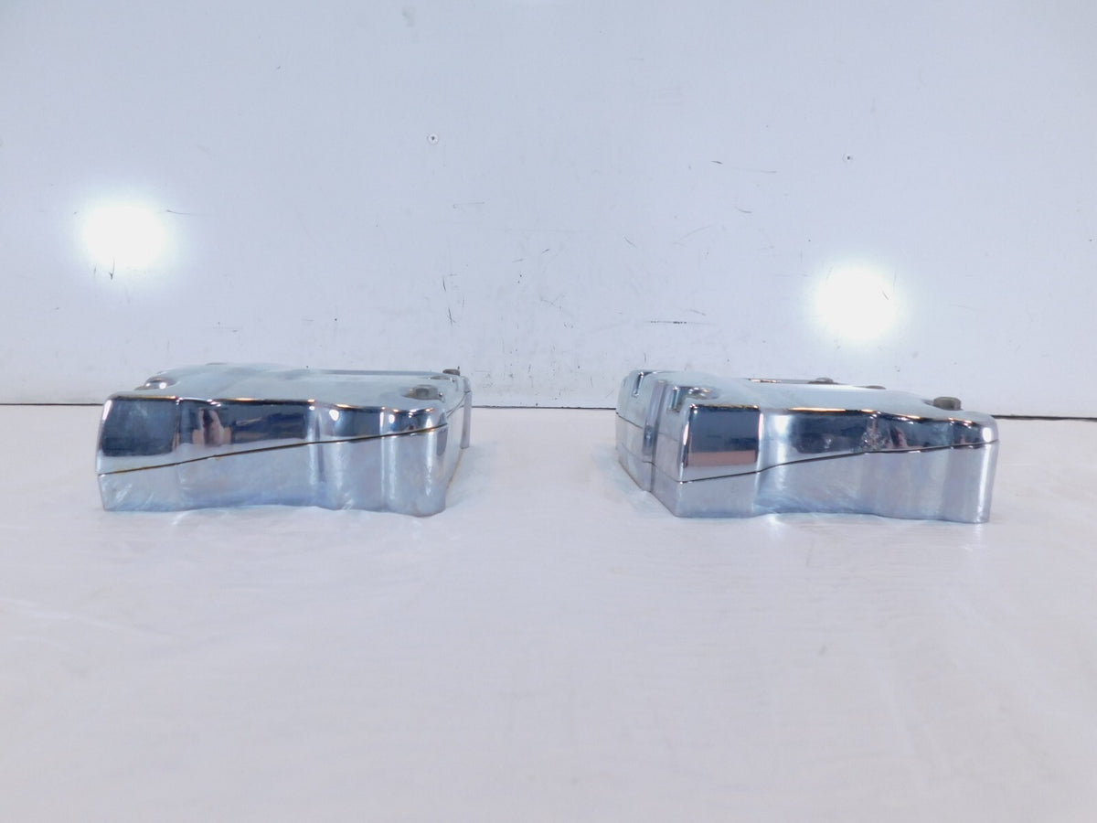 Harley Davidson Touring Dyna & Softail Chrome Cylinder Head Rocker Boxes