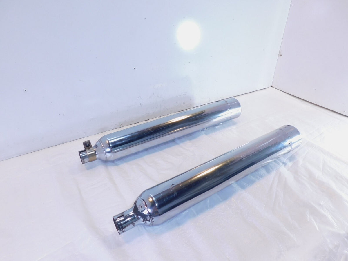 Harley Davidson Road King & Electra Glide Left & Right Exhaust Pipe Mufflers - C3 Cycle