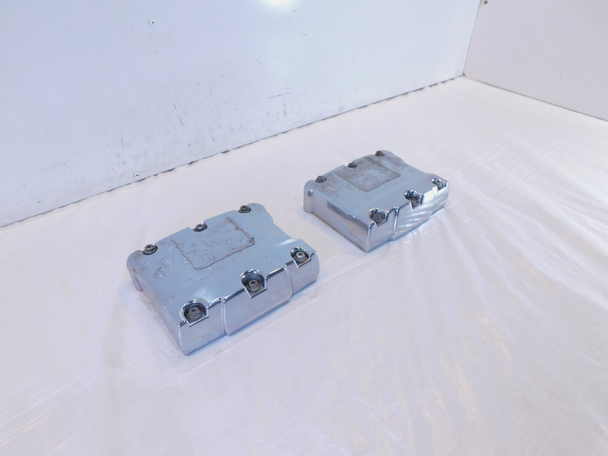 Harley Davidson Touring Dyna & Softail Chrome Cylinder Head Rocker Boxes