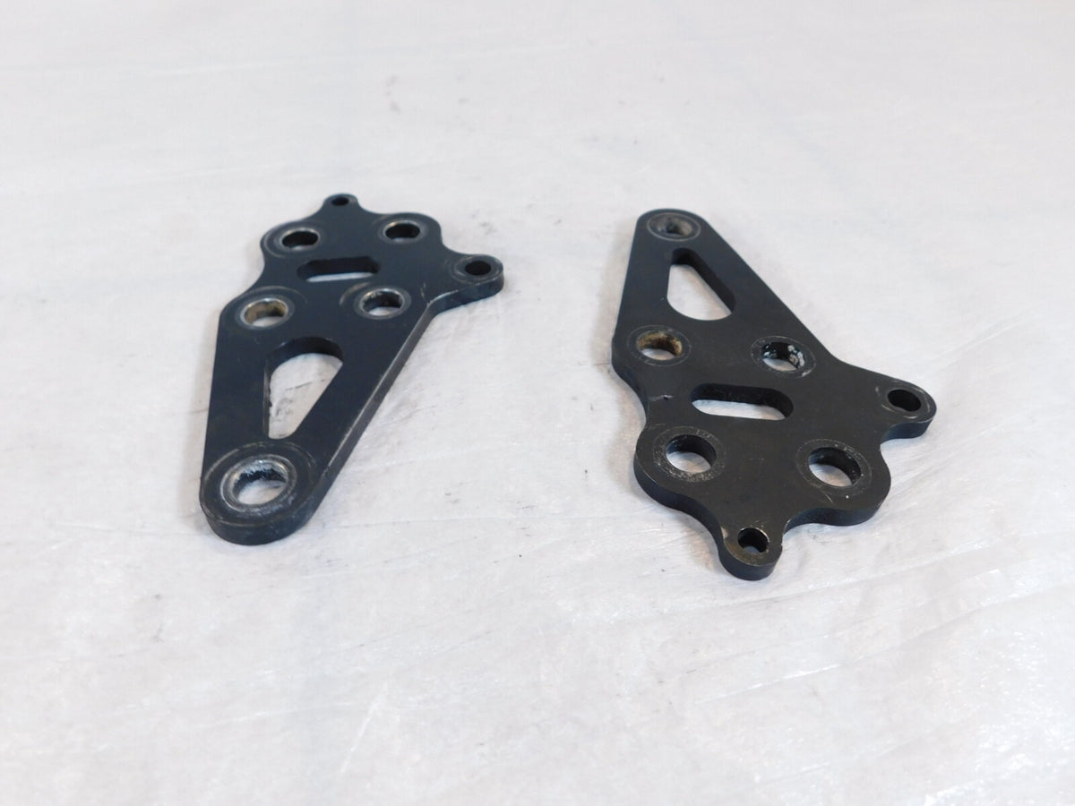 Pair Black 2008-2016 Polaris Victory Vision Engine Motor Mount Rear Brackets - C3 Cycle
