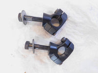 2010-2017 Victory Cross Country Black Handlebar Handle Bar Riser Mount Clamps - C3 Cycle
