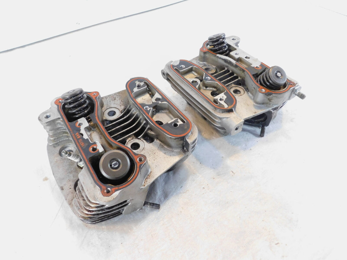 Harley Davidson Sportster 883 Hugger & Custom Silver Cylinder Heads w/ Valves - C3 Cycle