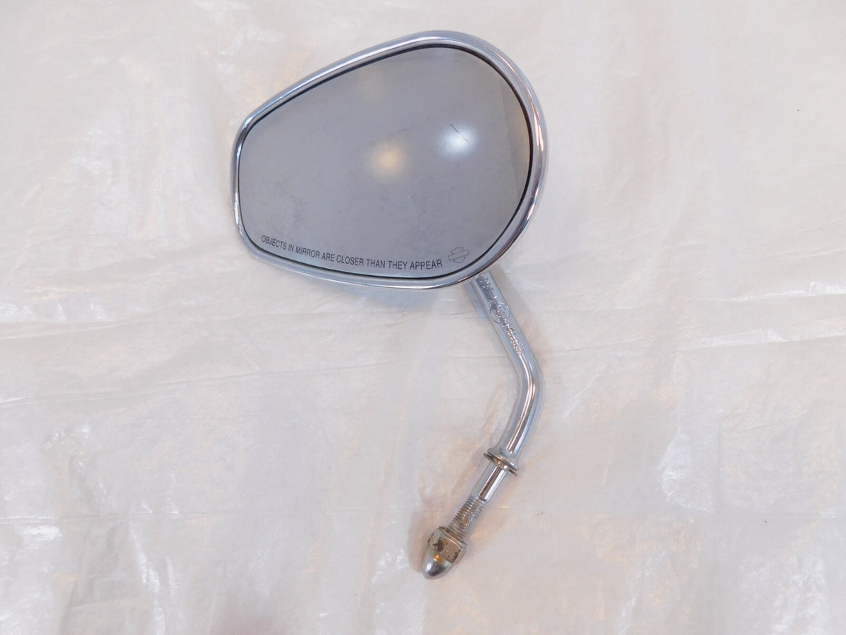 Harley Electra Glide & Softail & Dyna & Sportster Left Chrome Rear View Mirror - C3 Cycle