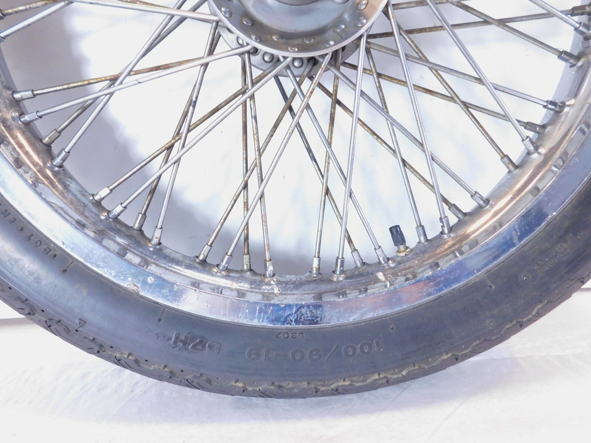 Suzuki Intruder 1400 VS1400 VS1400GLP 19" Spoked Front Wheel Rim Hub & Tire - C3 Cycle