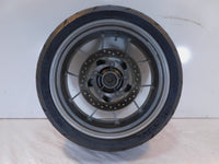 2007 2008 2009 Aprilia Shiver 750 SL750 Gray Rear Wheel Rim & Brake Rotor - C3 Cycle