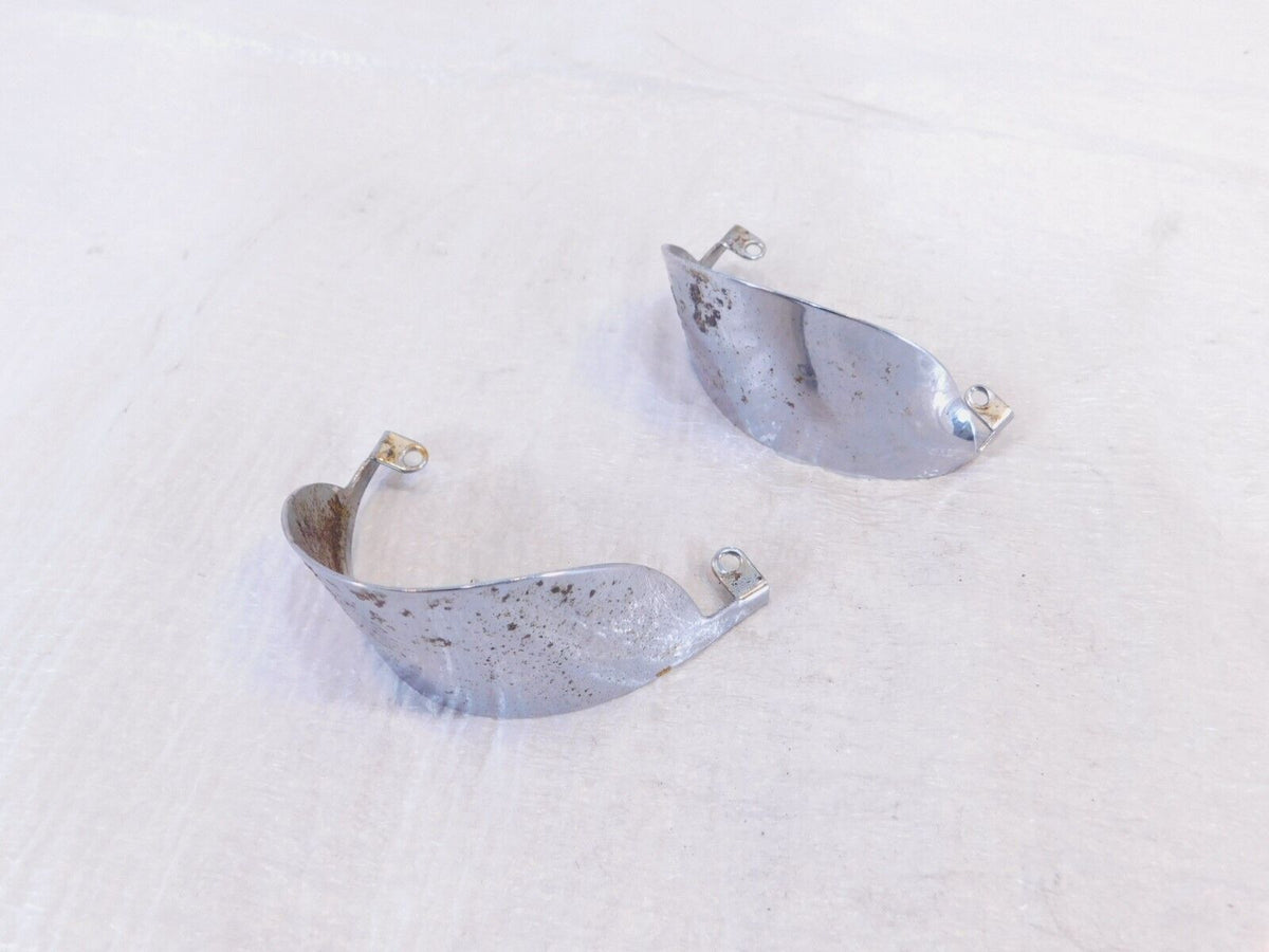 Harley Softail & Touring Front or Rear Chrome Turn Signal Indicator Cover Visors