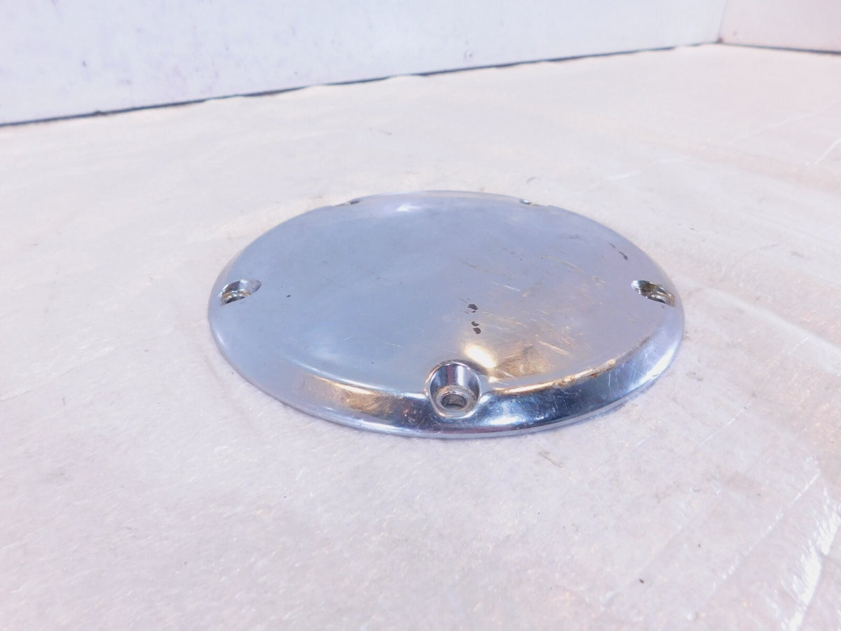 Harley Davidson Twin Cam Softail & Dyna Left Engine Chrome Derby Clutch Cover - C3 Cycle