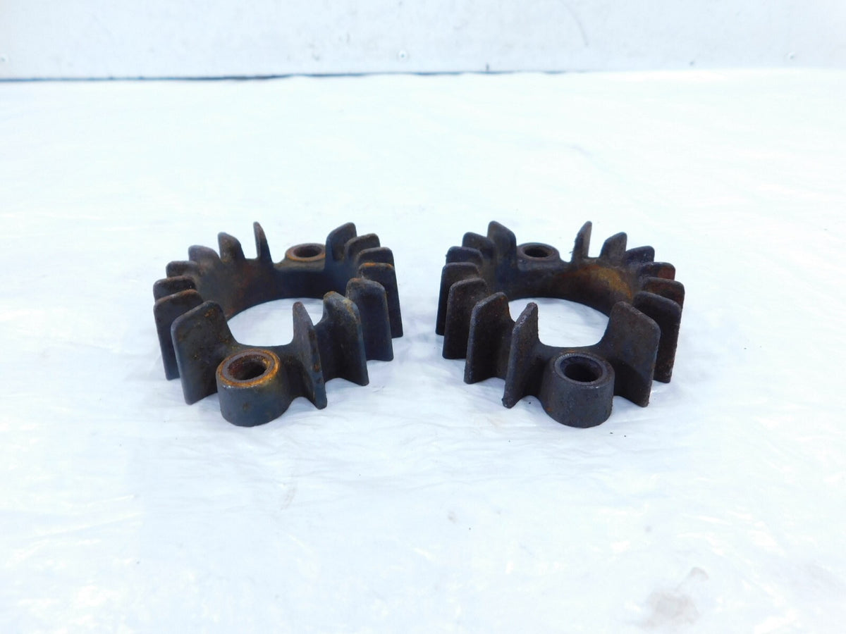 1976 76 Moto Guzzi Convert I V1000 Engine Exhaust Header Pipe Mount Nut Flanges - C3 Cycle