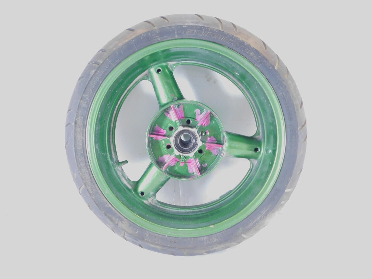 1999-2007 Suzuki GSX1300R Hayabusa Busa Green Rear Wheel Rim w/ Tire - C3 Cycle