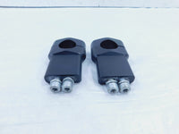 2012 Zero Motorcycle XU Black Upper/Lower Handlebar Riser Clamp Mount Brackets - C3 Cycle