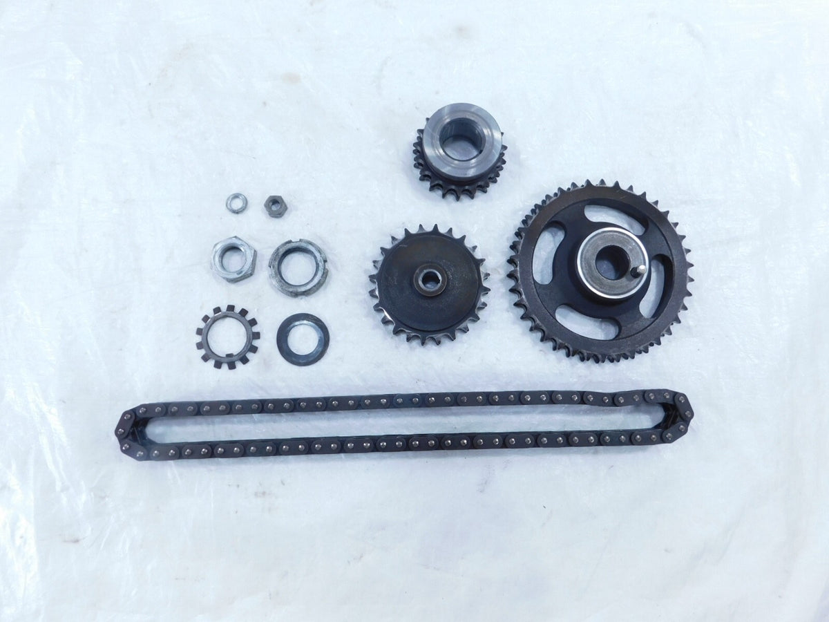 1976 Moto Guzzi Convert V1000 Engine Camshaft Cam Timing Sprocket Gears & Chain - C3 Cycle