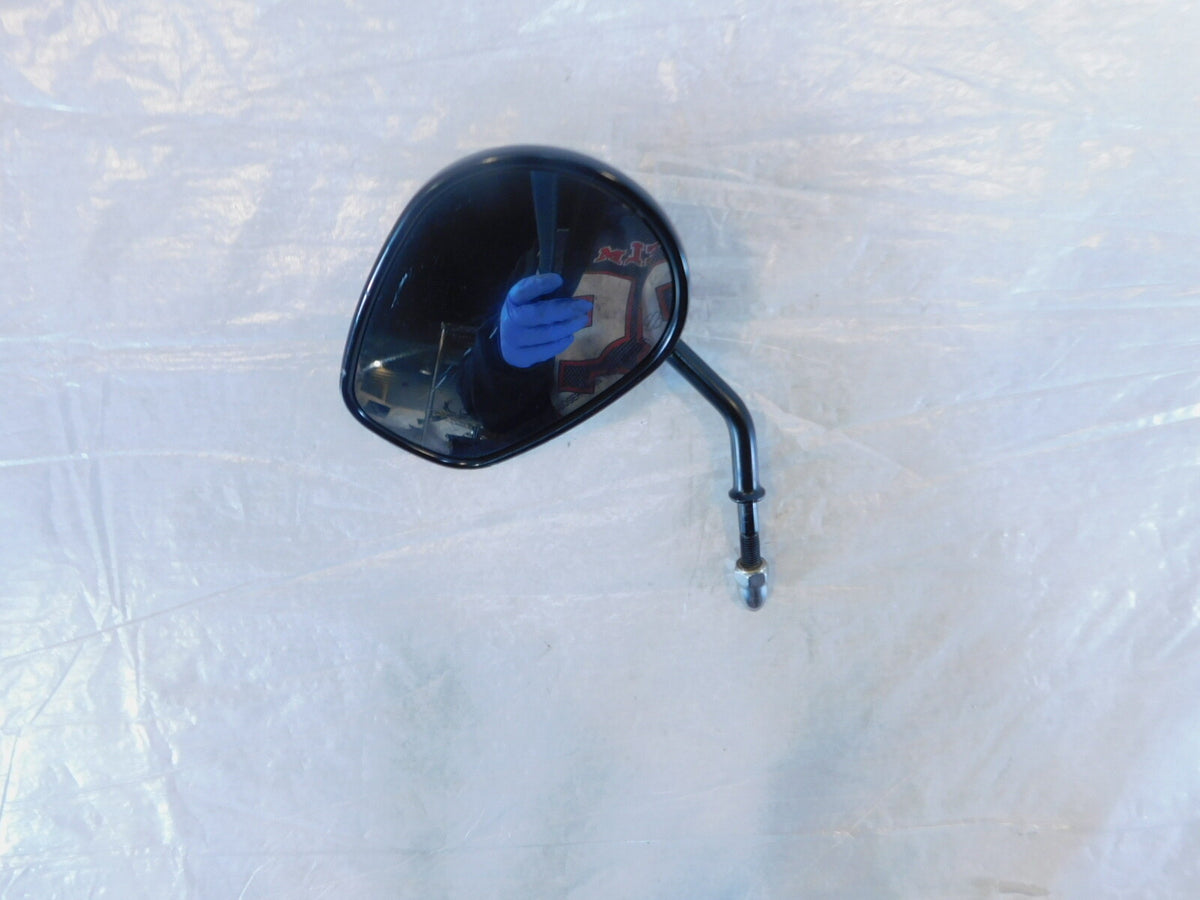 Harley Davidson FXR & Softail & Dyna & Sportster Left Black Rear View Mirror - C3 Cycle