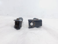 1979-1982 Honda CB650 CB650C Custom Black Rear Left/Right Foot Pegs Footrests - C3 Cycle
