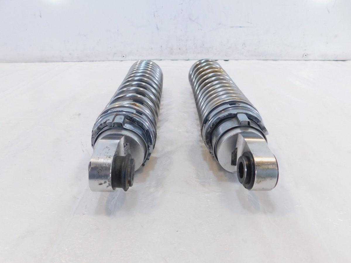 Harley Davidson Sportster 883 Hugger & 1200 Custom Chrome Rear Shock Absorbers - C3 Cycle