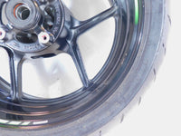 2013-2024 Kawasaki Ninja ZX6R ZX636 ABS Black Rear Wheel Rim & Tire - Bent - C3 Cycle