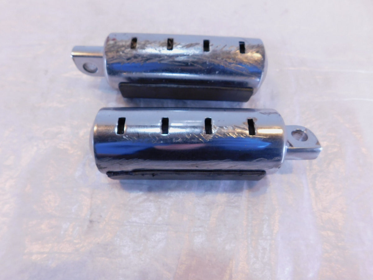 Harley Touring FXR Dyna Sportster & Softail Metal & Rubber Footpegs Footrests - C3 Cycle