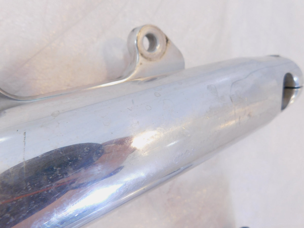 2002 & 2003 Indian Gilroy Scout Left & Right Front Polished Forks Shocks - BENT - C3 Cycle