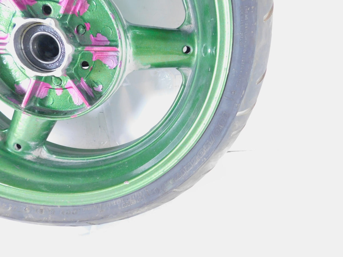 1999-2007 Suzuki GSX1300R Hayabusa Busa Green Rear Wheel Rim w/ Tire - C3 Cycle