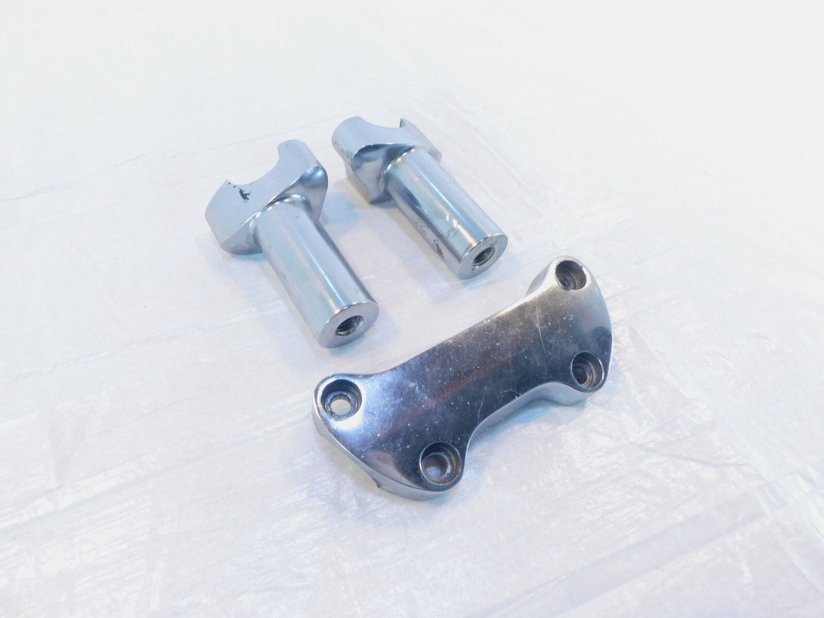 Harley Davidson Sportster 883 1200 Top Chrome Handlebar Handle Bar Riser Bracket - C3 Cycle