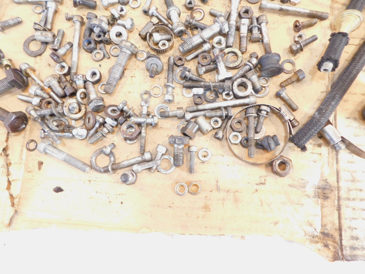 1975 75 BMW Airhead R75 R75/6 Misc Nuts Bolts Brackets Hardware Parts Box Lot - C3 Cycle