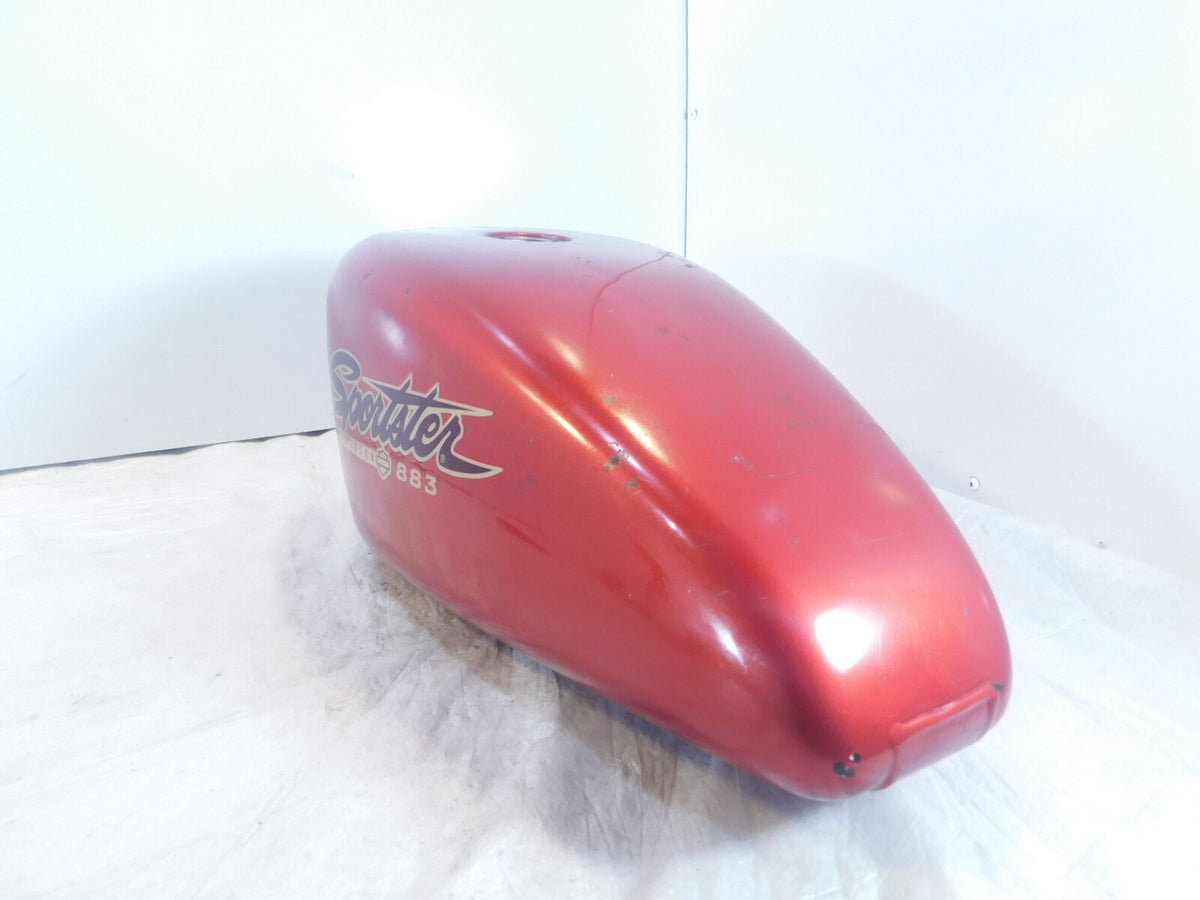 1997 97 Harley Davidson Sportster 883 1200 Red Gas Petrol Fuel Tank Reservoir - C3 Cycle