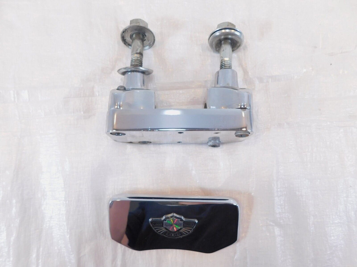 Harley Davidson Softail Custom 100th Anniversary Handlebar Riser Clamp Brackets - C3 Cycle